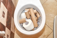 Mách bạn cách thông bồn cầu bị nghẹt giấy đơn giản