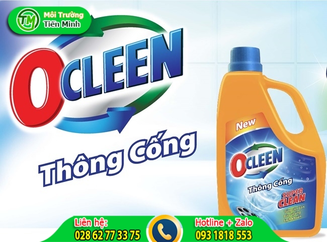 Chai th&ocirc;ng bồn rửa ch&eacute;n Ocleen 