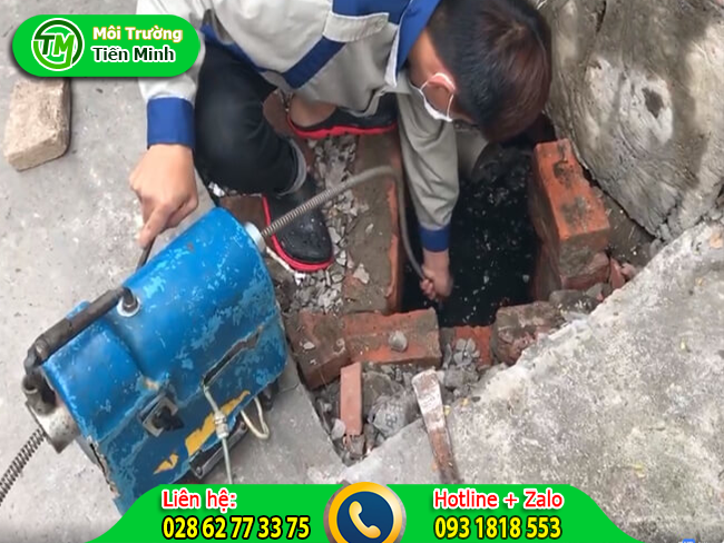 Dịch vụ th&ocirc;ng cống nghẹt huyện Cần Đước Tiến Minh hỗ trợ nhanh ch&oacute;ng