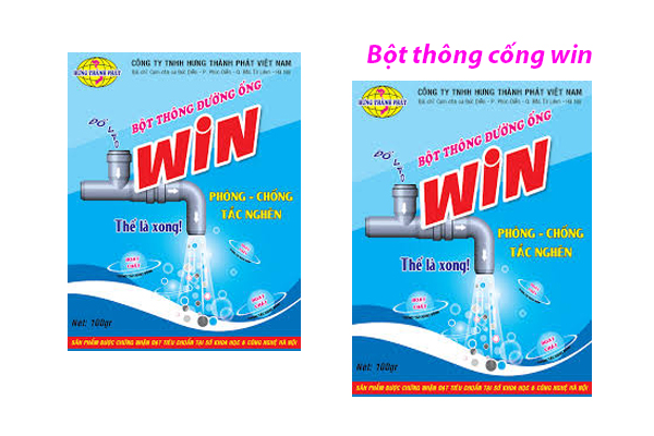 Bột thông cống nghẹt Win