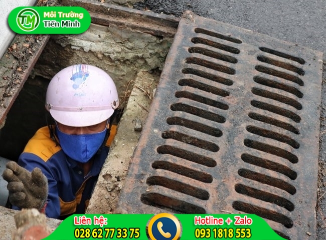 Nạo vét hố ga quận 2 sử dụng xe chuyên dụng hiện đại