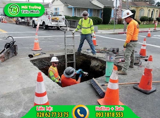 Dịch vụ nạo vét hố ga quận 2 Tiến Minh phục vụ 24/24