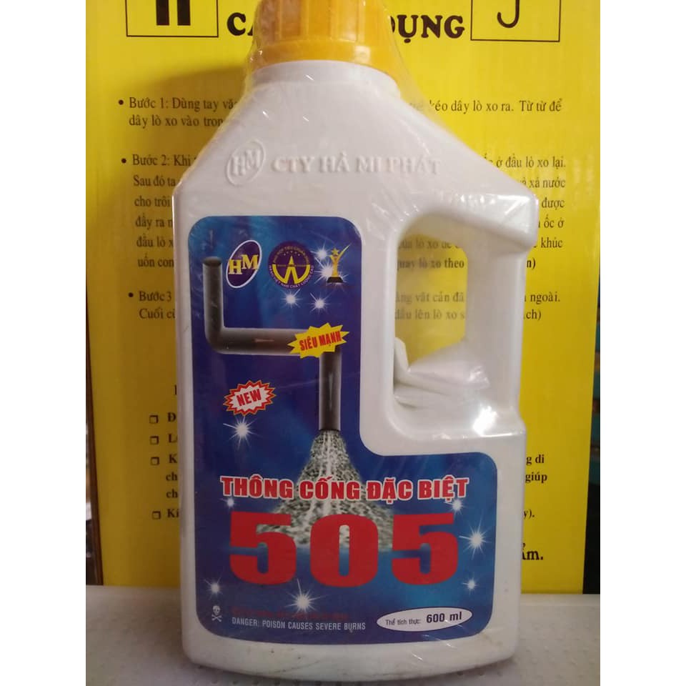 Nước th&ocirc;ng nghẹt cầu cống 505