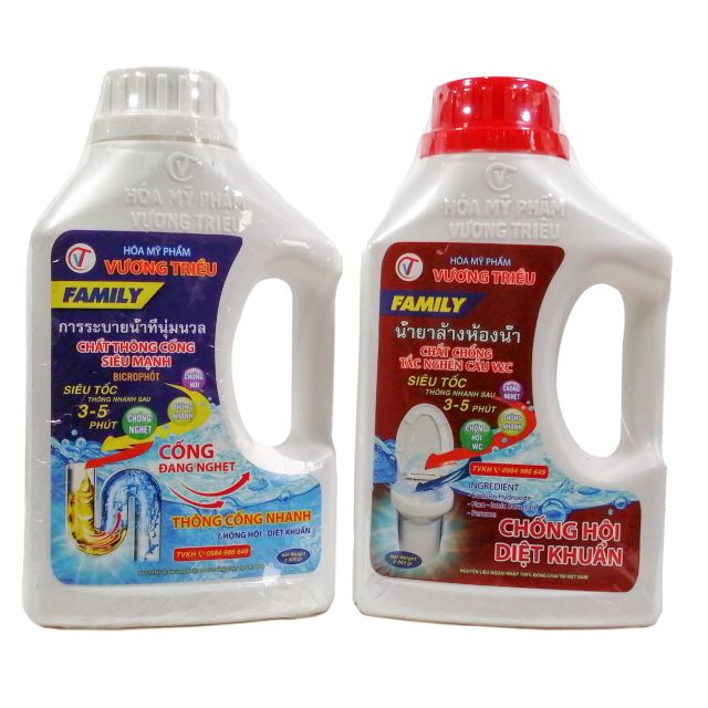 Nước th&ocirc;ng nghẹt cầu cống Family