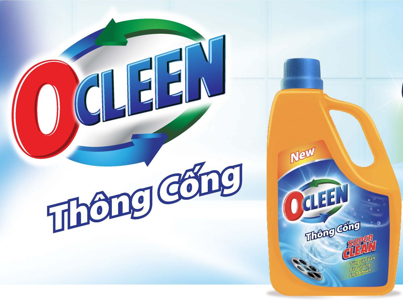 Nước th&ocirc;ng nghẹt cầu cống Ocleen