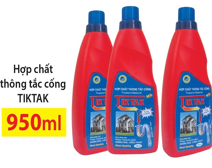 Nước th&ocirc;ng nghẹt cầu cống Tiktak