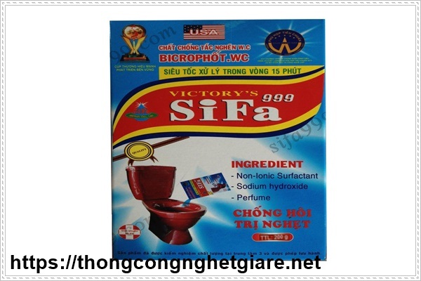 Hướng dẫn sử dụng nước th&ocirc;ng cống Sifa